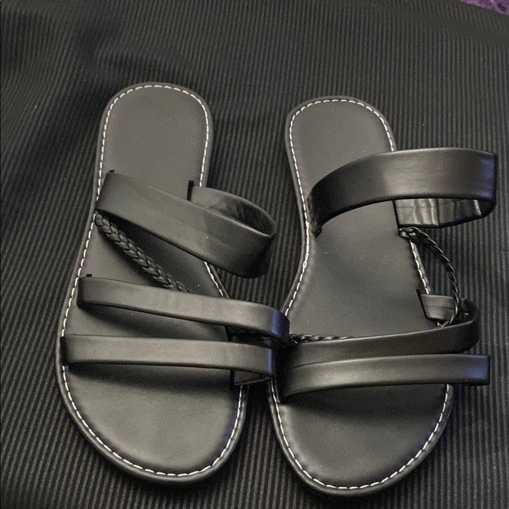 SHEIN Black Sandals Elegant and Versatile